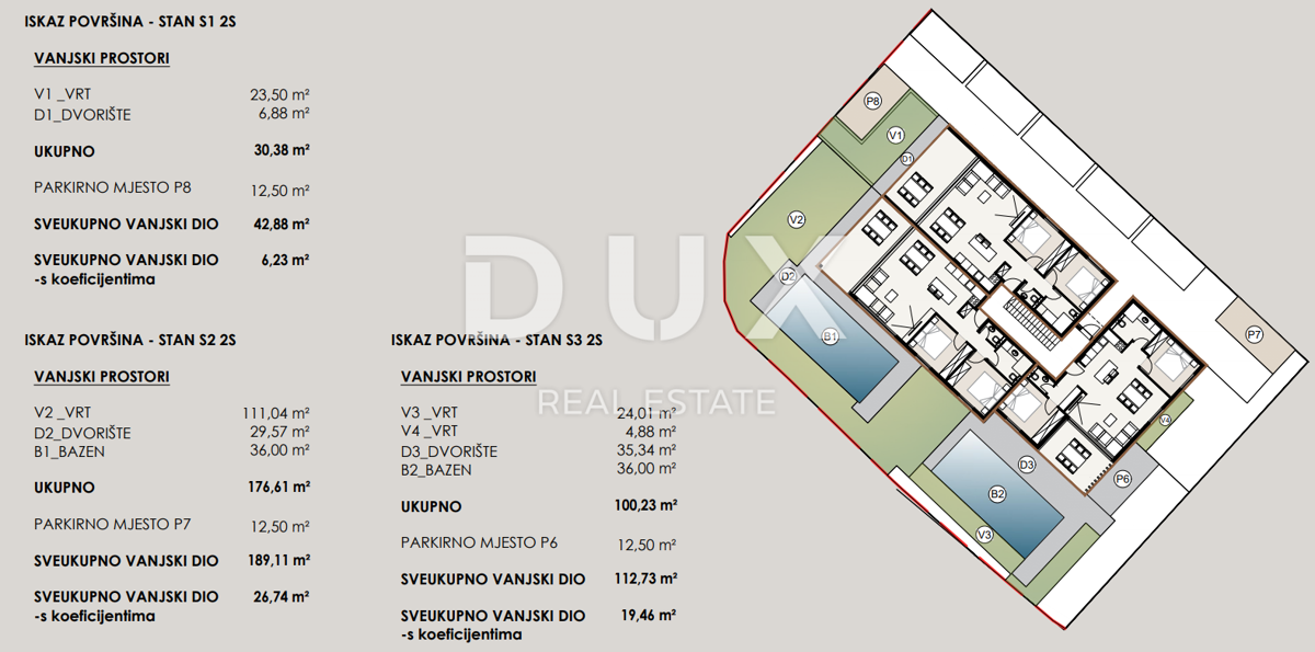 ZADAR, PRIVLAKA - Nuovo edificio a 50 metri dal mare con giardino e vista mare! S1