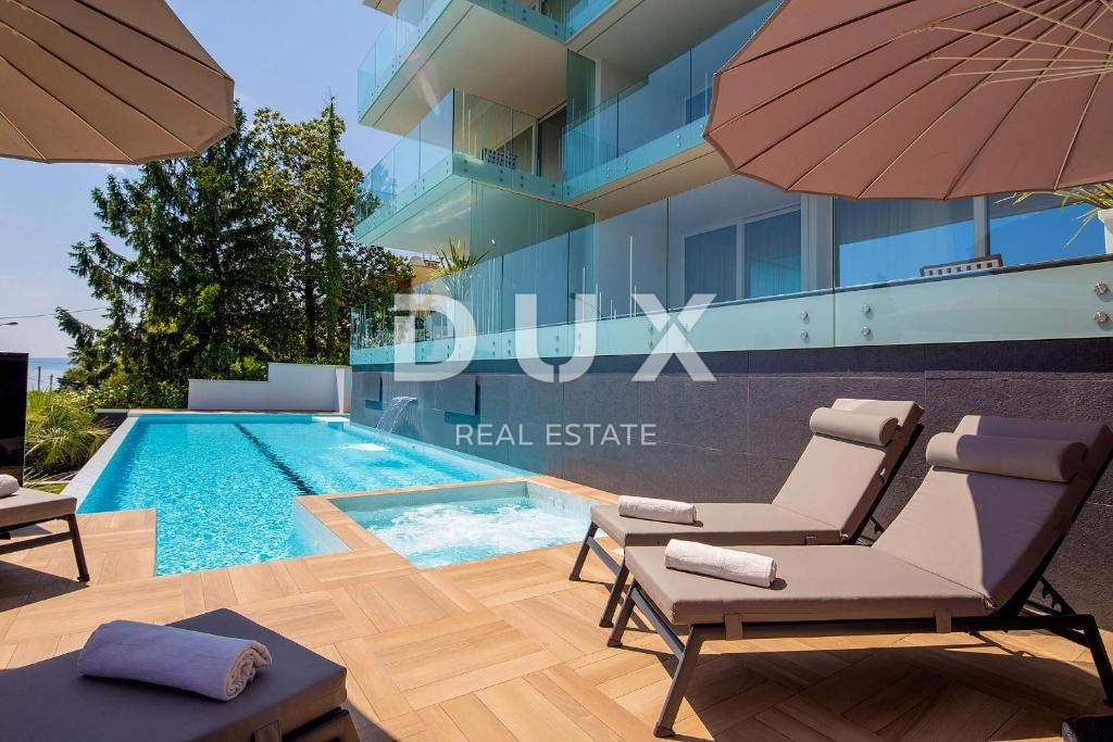 OPATIJA, CENTRO - lussuoso appartamento in un nuovo edificio con piscina, vista, vicino al mare e Opatija