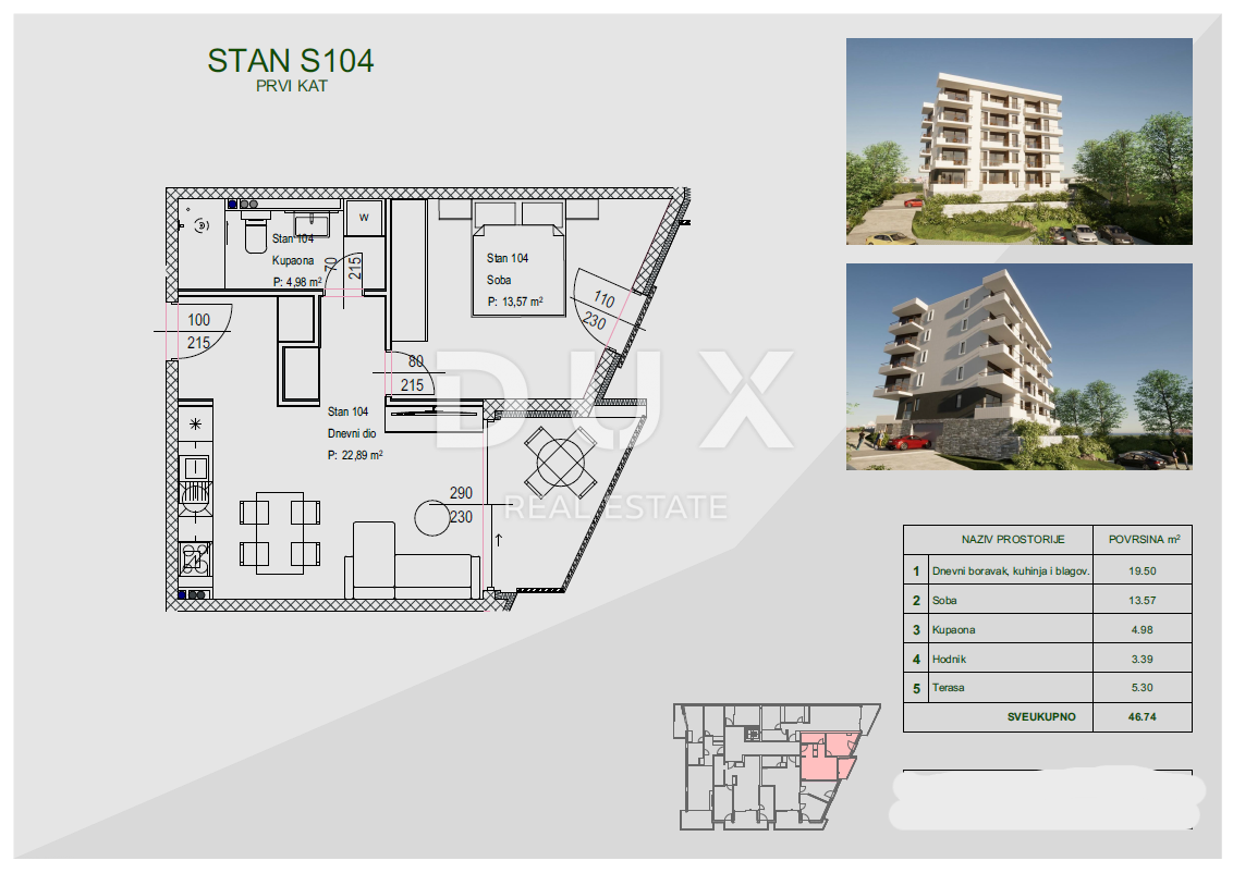 Appartamento Zamet, Rijeka, 100m2