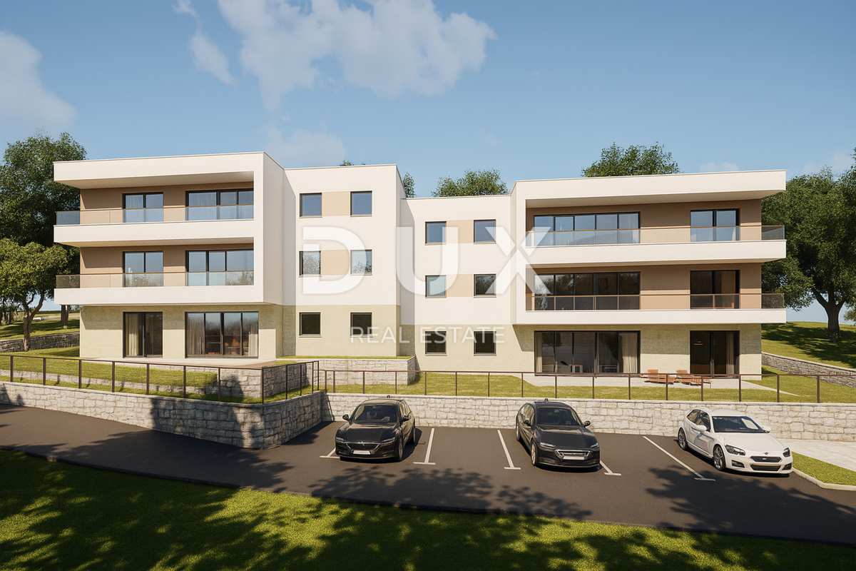 OPATIJA, IKA - appartamento in un nuovo edificio con piscina privata e una splendida vista sul mare