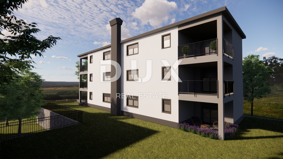 MATULJI, JUŠIĆI, JURDANI- appartamento 2° piano 83,43 m2 in un nuovo edificio DB+2S con giardino 