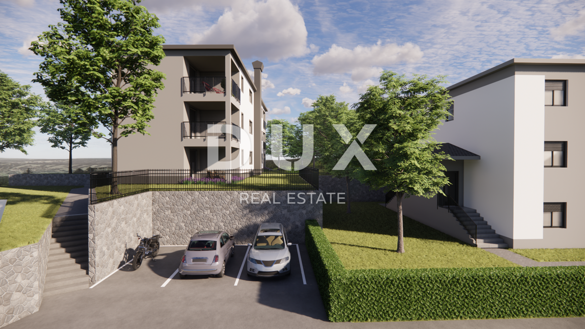 MATULJI, JUŠIĆI, JURDANI- appartamento 2° piano 83,43 m2 in un nuovo edificio DB+2S con giardino 