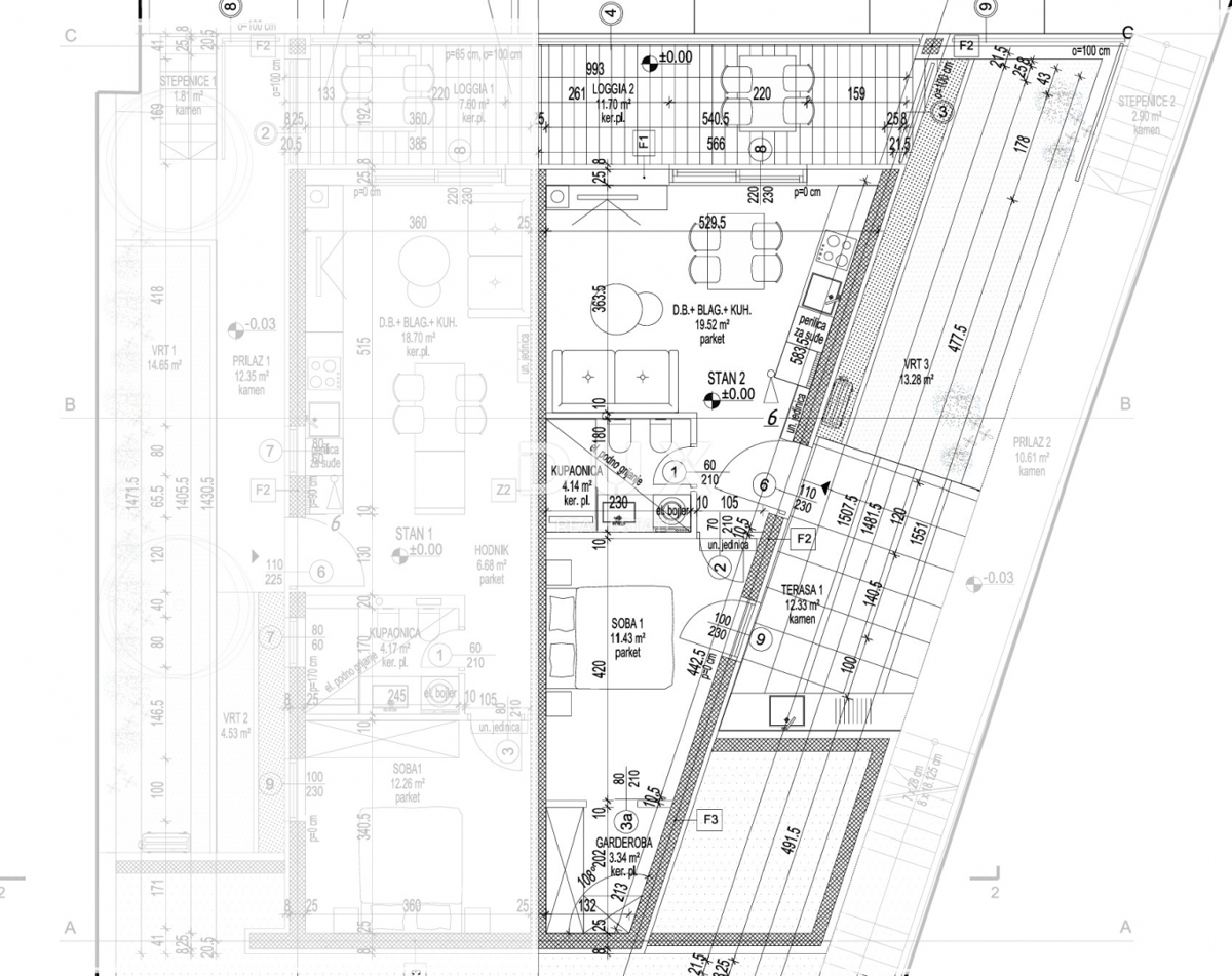 MALI LOŠINJ, CENTRO - Appartamento in un nuovo edificio con posto auto in garage - RARO