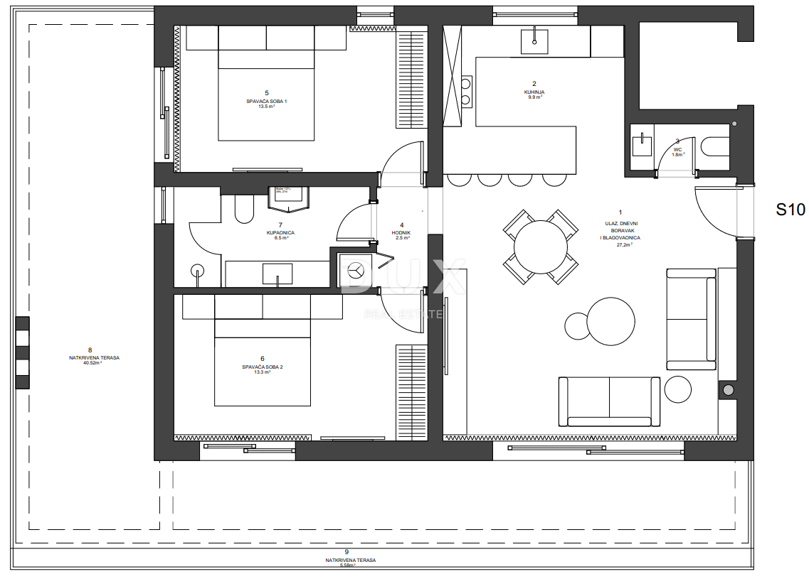 ZADAR, ZATON - Attico di lusso con ascensore a 45 metri dalla spiaggia! A10