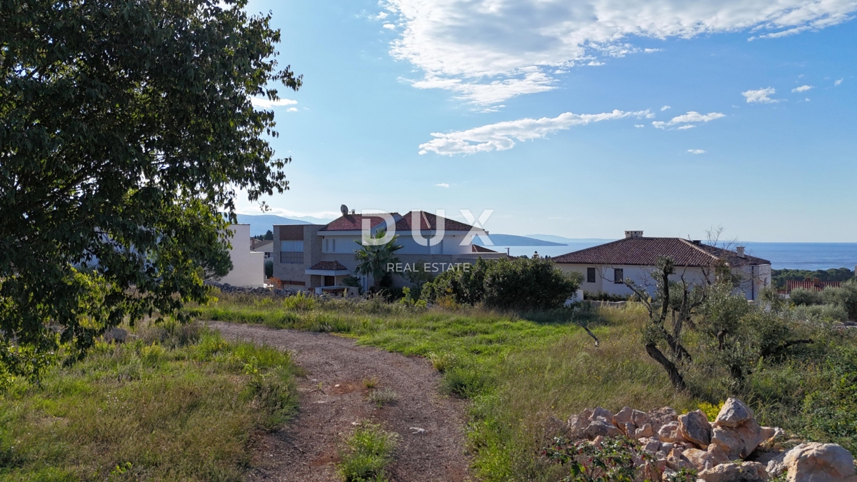 ISOLA DI KRK, CITTÀ DI KRK - Terreno con vista mare 758m2 - OCCASIONE!