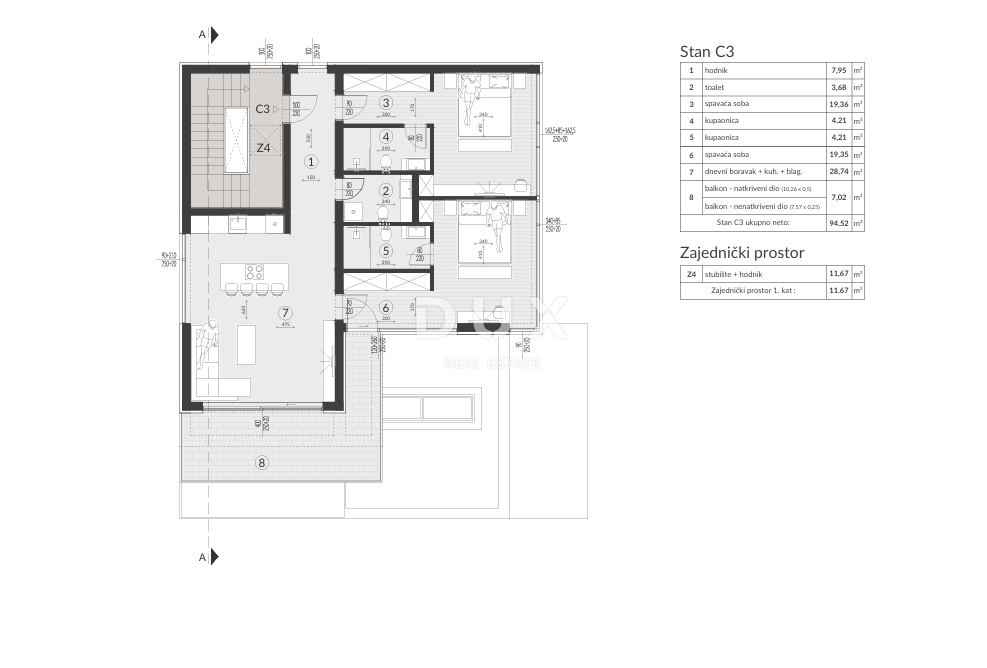 ISTRIA, MEDULIN - Attico di lusso con vista sulla baia di Medolino