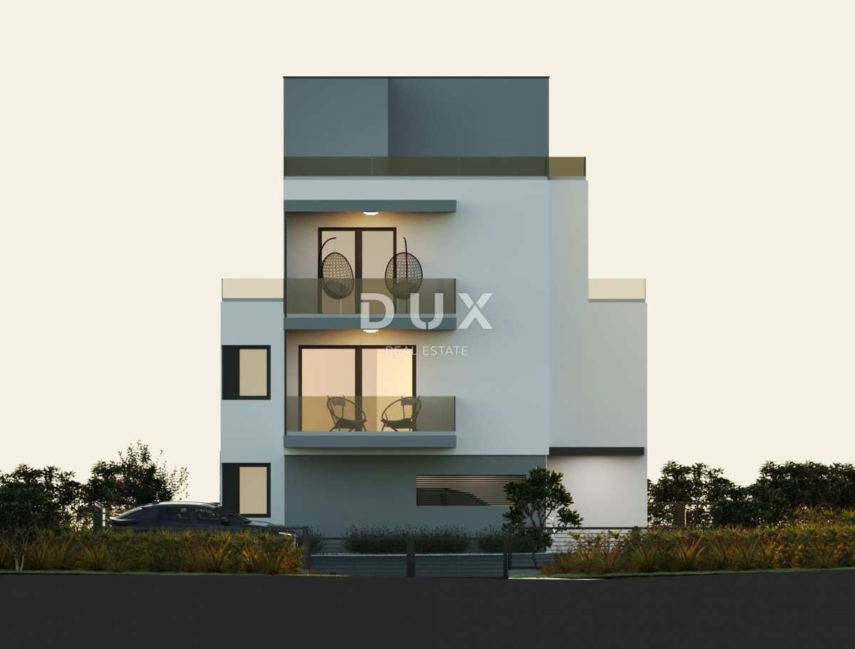 ZADAR, PAKOŠTANE - Appartamento di nuova costruzione con giardino e piscina!