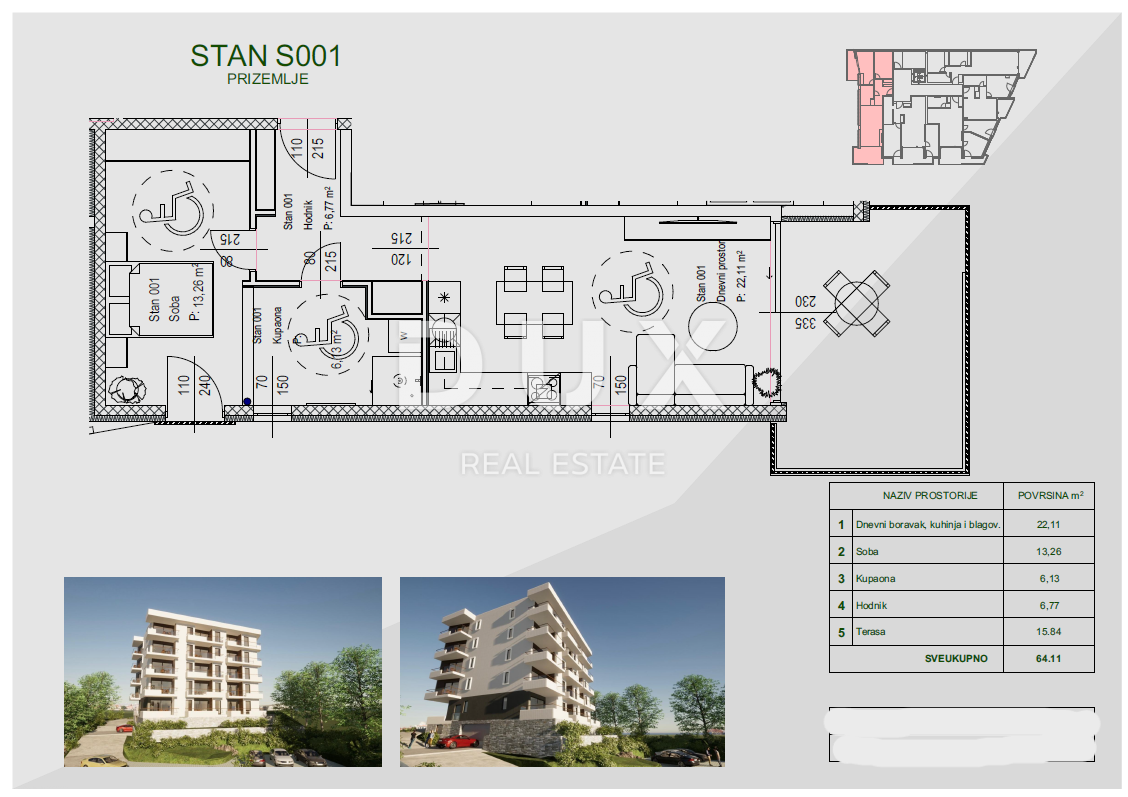 RIJEKA, ZAMET - appartamento esclusivo a NUOVA GRADNJA con vista mare! OPPORTUNITÀ!