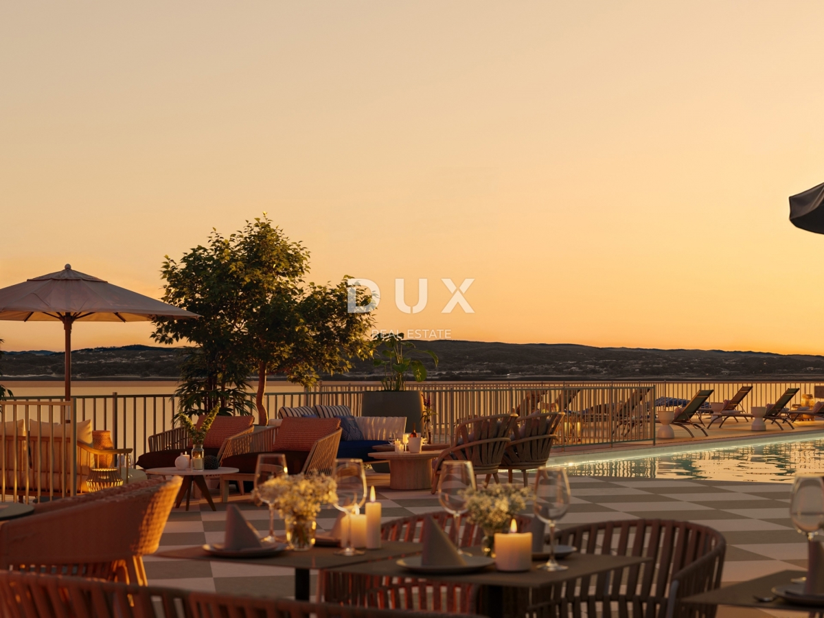 NOVI VINODOLSKI – Appartamento di 54 m² in un resort esclusivo, prima fila al mare con spiaggia privata