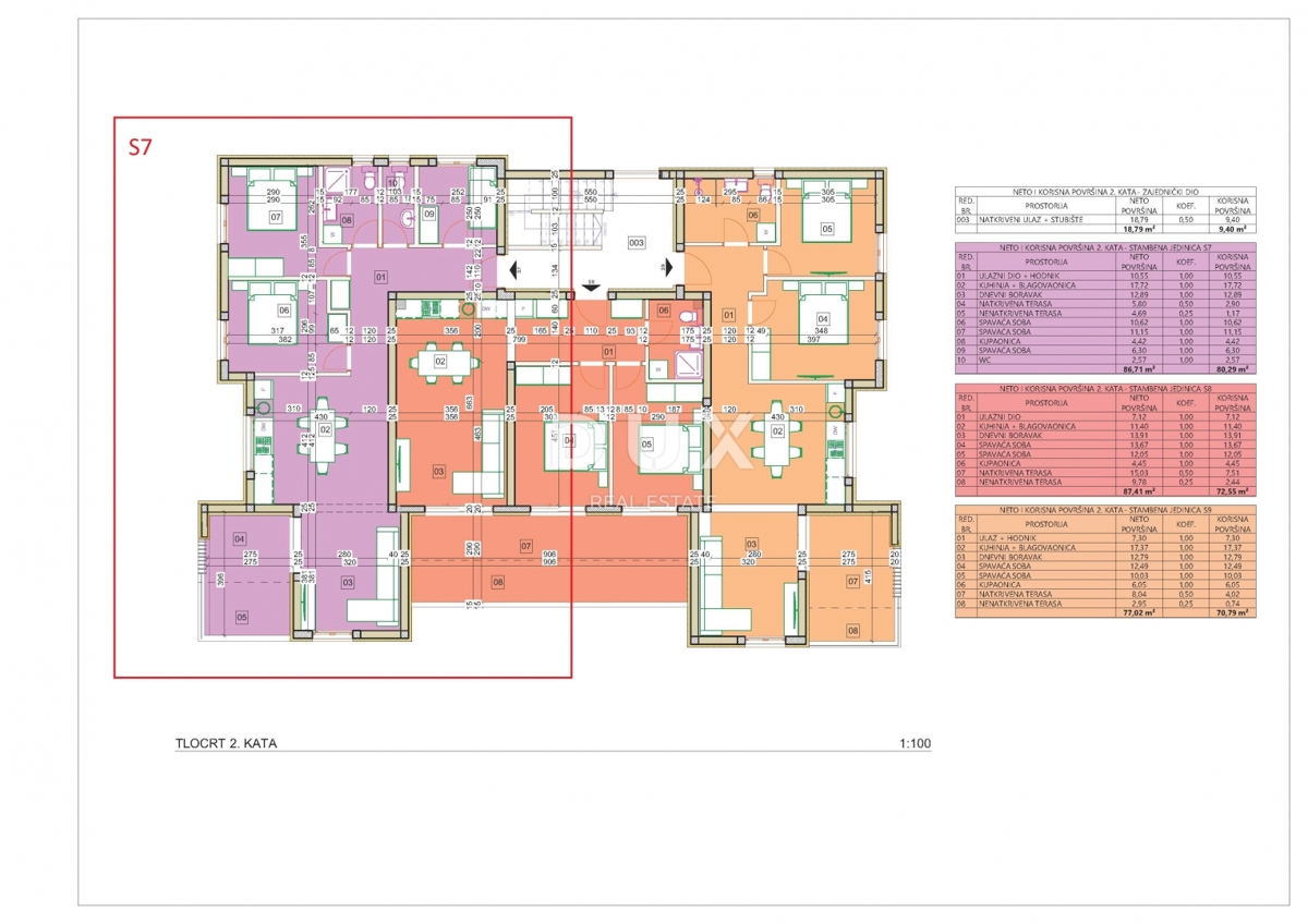 SEBENICO, VODICE – Appartamento con tre camere da letto in un nuovo edificio! SPLENDIDA VISTA MARE! OCCASIONE!