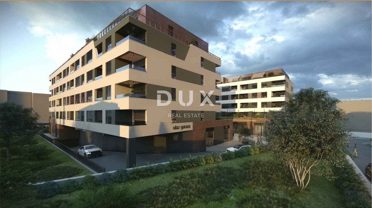 RIJEKA, SRDOČI - 1 camera da letto + soggiorno in un moderno edificio di nuova costruzione con garage e vista mare