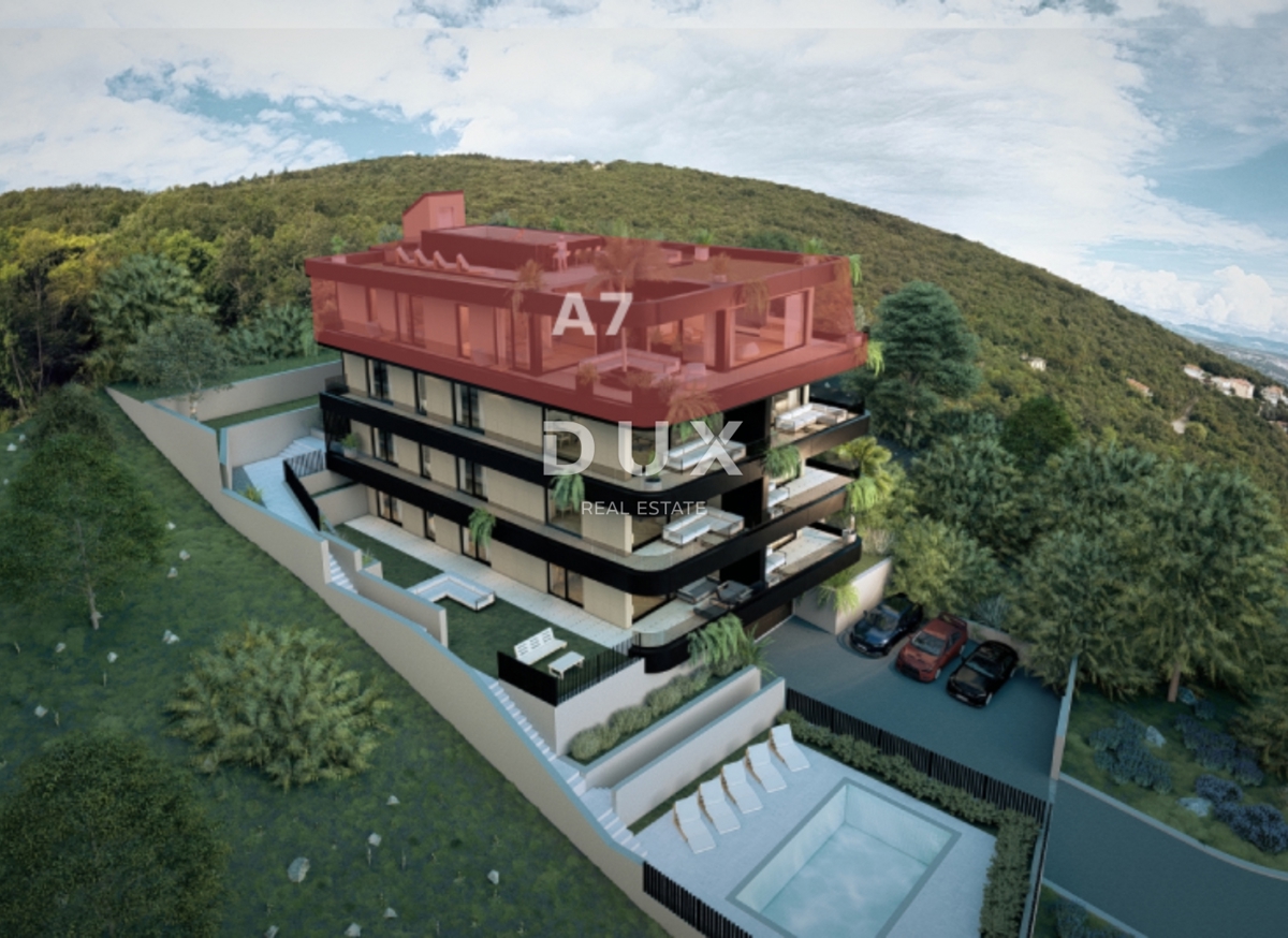 OPATIJA, IČIĆI - Attico con terrazza sul tetto e piscina privata