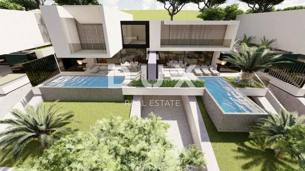 ABBAZIA, BREGI - terreno 901m2 CON PERMESSO DI LOCAZIONE!! per una villa esclusiva con piscina e vista panoramica sul mare