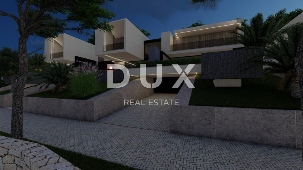 ABBAZIA, BREGI - terreno 901m2 CON PERMESSO DI LOCAZIONE!! per una villa esclusiva con piscina e vista panoramica sul mare