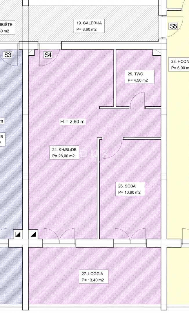 ZADAR, CASE ROSSE - Appartamento 64m², garage + parcheggio!