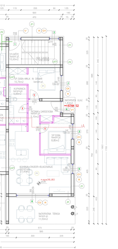 Appartamento Vodice, 86,07m2