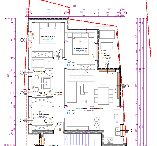 ŠIBENIK, VODICE - Spazioso appartamento al primo piano in zona tranquilla