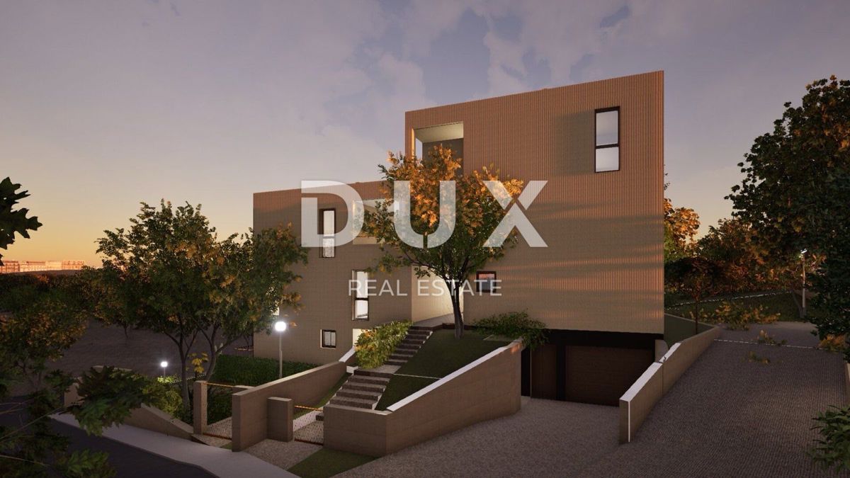 RIJEKA, KRIMEJA - Intimo appartamento con 3 camere da letto + soggiorno, giardino di 100 m2, vista, due garage e un posto auto esterno