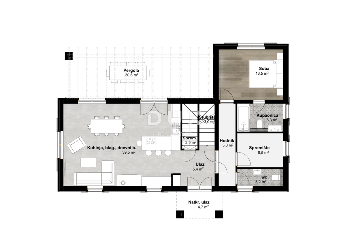 ISTRIA, VIŠNJAN - Terreno con permesso di costruire