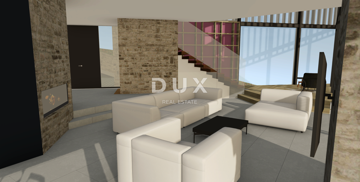 OPATIJA, POLJANE - Terreno edificabile in vendita con permesso di costruire e vista panoramica