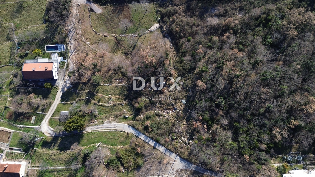 OPATIJA, POLJANE - Terreno edificabile in vendita con permesso di costruire e vista panoramica
