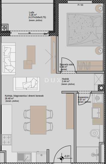 ISTRIA, POREČ - Appartamento moderno in un nuovo complesso residenziale vicino al mare! CREDITO - possibilità di finanziamento!