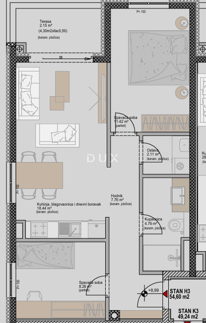 ISTRIA, POREČ - Moderno appartamento con 1 camera da letto in un nuovo progetto, vicino al mare, possibilità di finanziamento con mutuo