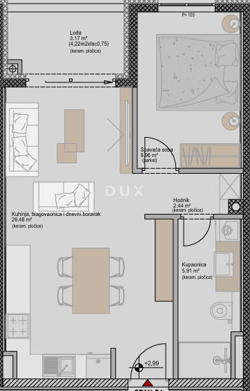 ISTRIA, POREČ - Moderno appartamento con 1 camera da letto in un nuovo progetto, vicino al mare, possibilità di finanziamento con mutuo