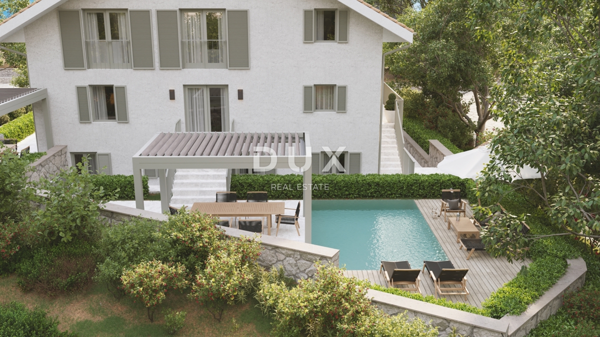 ISOLA DI KRK, MALINSKA - Appartamento con piscina e vista mare