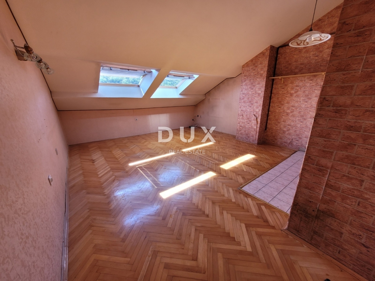 RIJEKA, ŠKURINJE – Appartamento mansardato con tre camere da letto, 53 m², in posizione tranquilla!