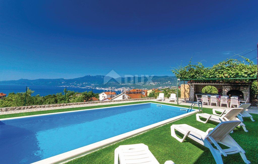 SRDOČI - MARTINKOVAC - casa con piscina e vista panoramica sul mare