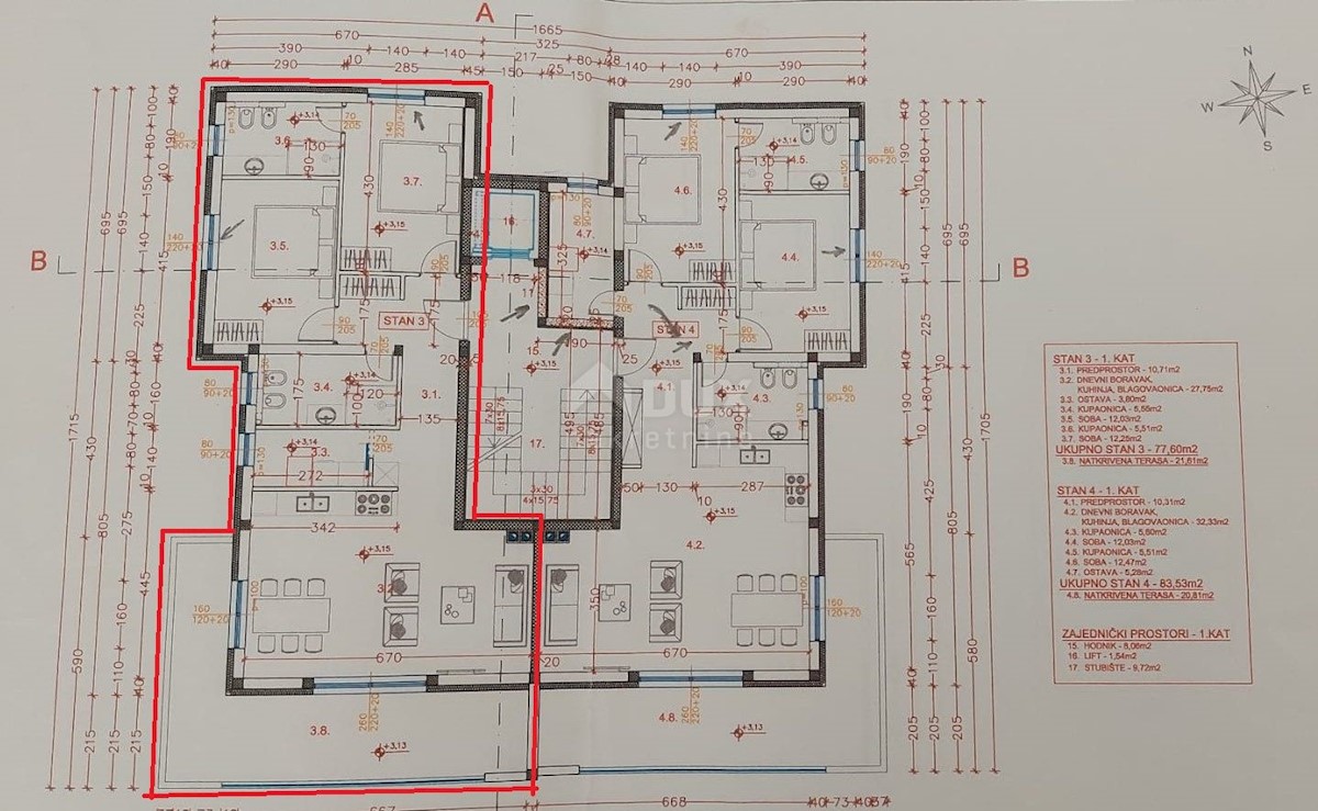 Appartamento Peroj, Vodnjan, 110m2