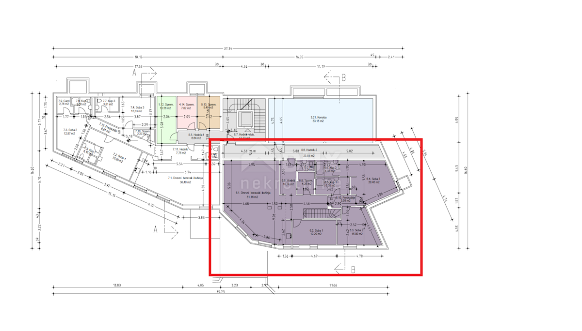 OPATIJA - appartamento in nuova costruzione 169m2 con vista mare + giardino 75m2 - APPARTAMENTO 4