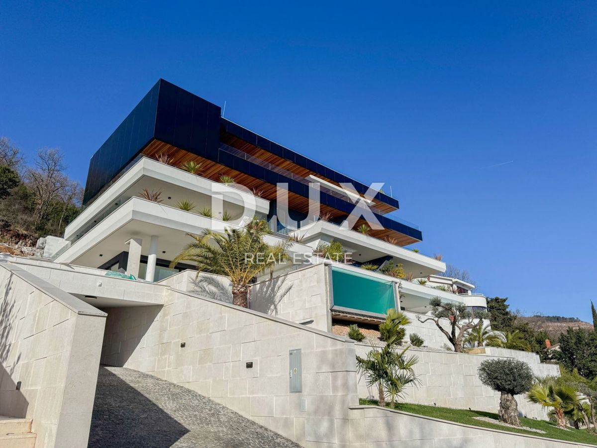 OPATIJA, CENTRO - esclusivo appartamento con garage in un lussuoso edificio nuovo sopra il centro di Opatija, VISTA!
