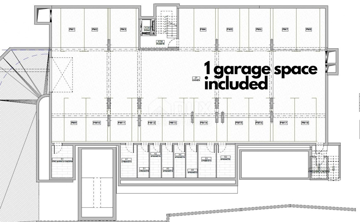 OPATIJA, CENTRO - esclusivo appartamento con garage in un lussuoso edificio nuovo sopra il centro di Opatija, VISTA!