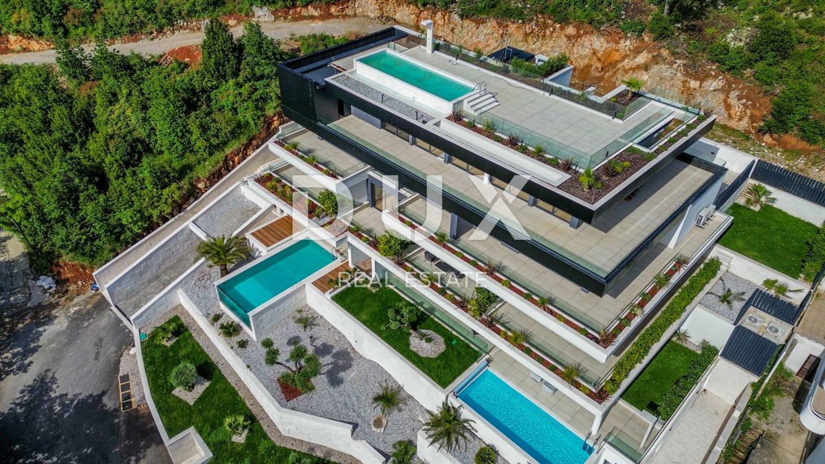 OPATIJA, CENTRO - esclusivo appartamento con garage in un lussuoso edificio nuovo sopra il centro di Opatija, VISTA!