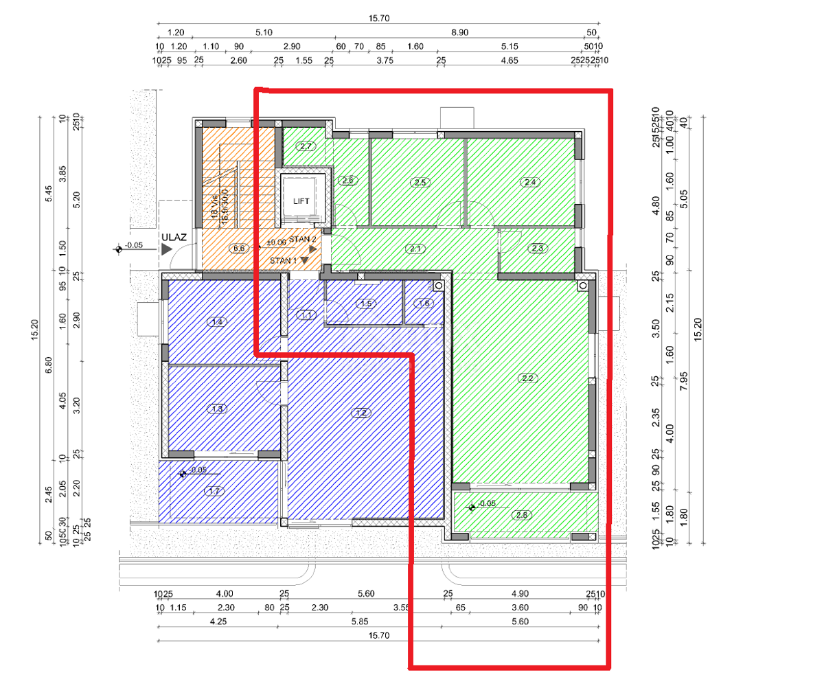 COSTABELLA, BIVIO, KANTRIDA - appartamento di lusso 85m2 con vista panoramica sul mare + dintorni 60m2