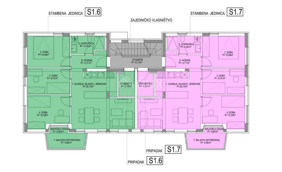 ZADAR, GORNJI BILIG - Attico con vista panoramica in costruzione S6