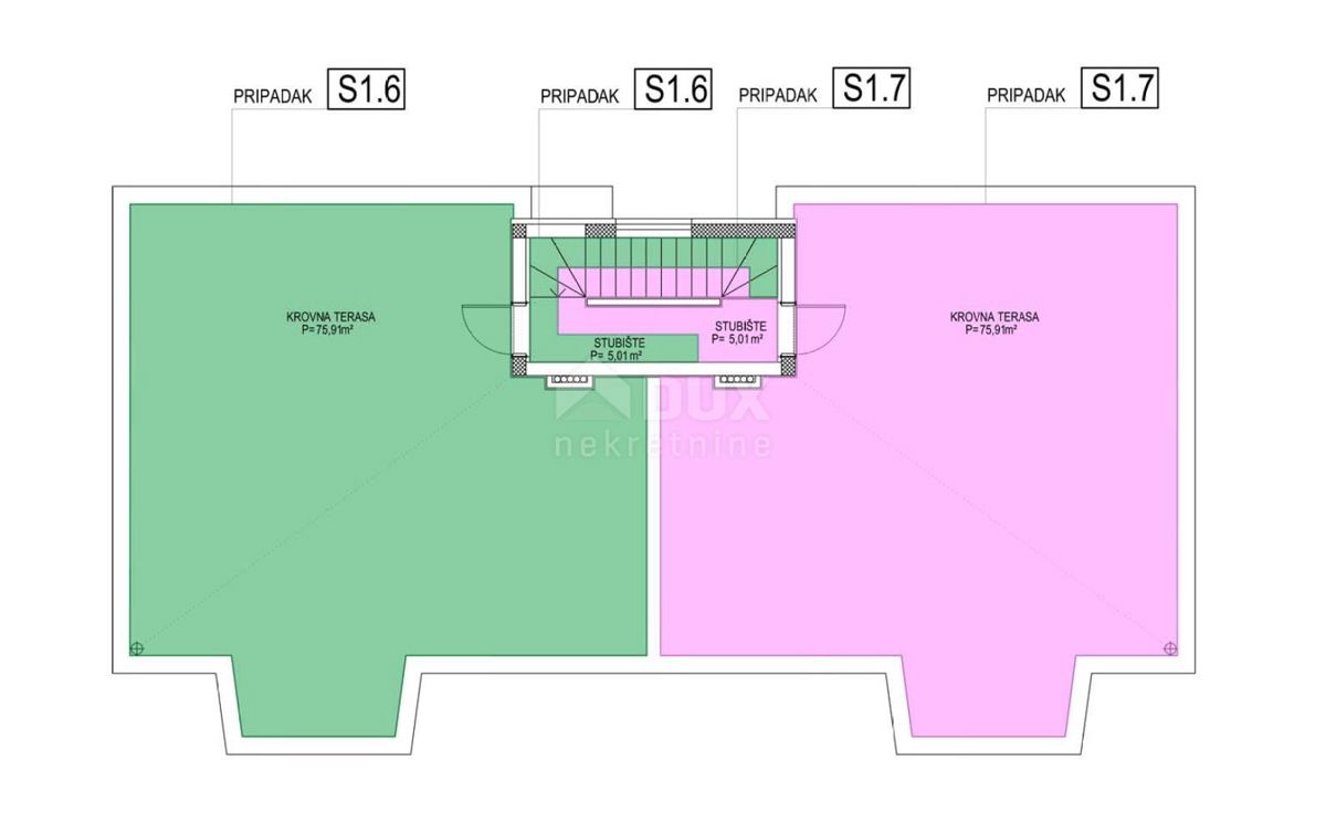 ZADAR, GORNJI BILIG - Attico con vista panoramica in costruzione S6