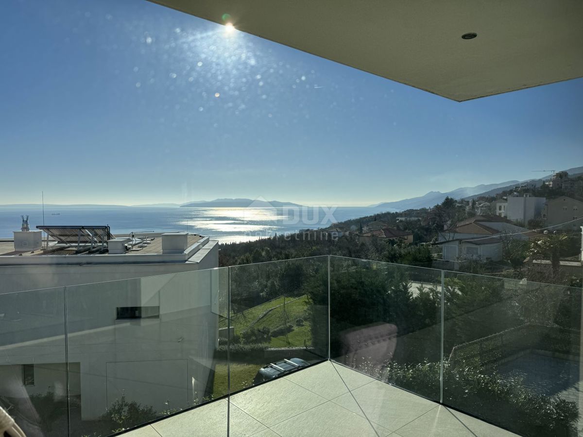 OPATIJA, POBRI - villa unica vicino a Opatija con piscina, vista panoramica sul mare, appena arredata