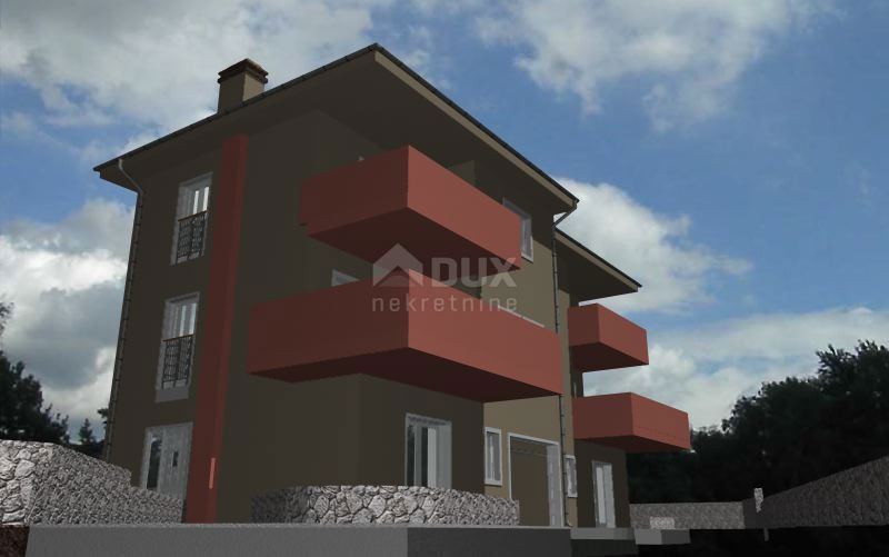 OPATIJA, IČIĆI, POLJANE - terreno edificabile 620m2 CON PERMESSO DI EDILIZIA e vista mare