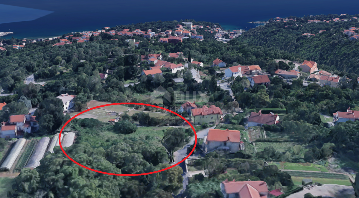 OPATIJA, IČIĆI, POLJANE - terreno edificabile 620m2 CON PERMESSO DI EDILIZIA e vista mare