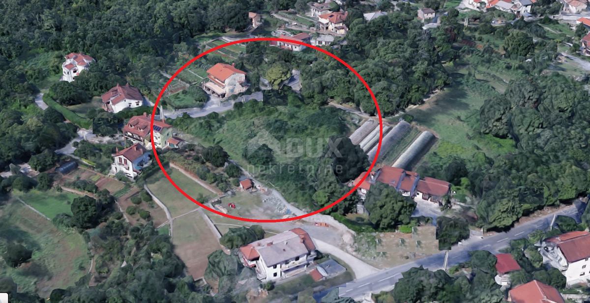 OPATIJA, IČIĆI, POLJANE - terreno edificabile 620m2 CON PERMESSO DI EDILIZIA e vista mare