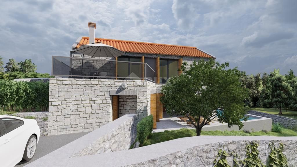 ZADAR, NOVIGRAD - Casa in pietra di alta qualità a 150 m dal mare