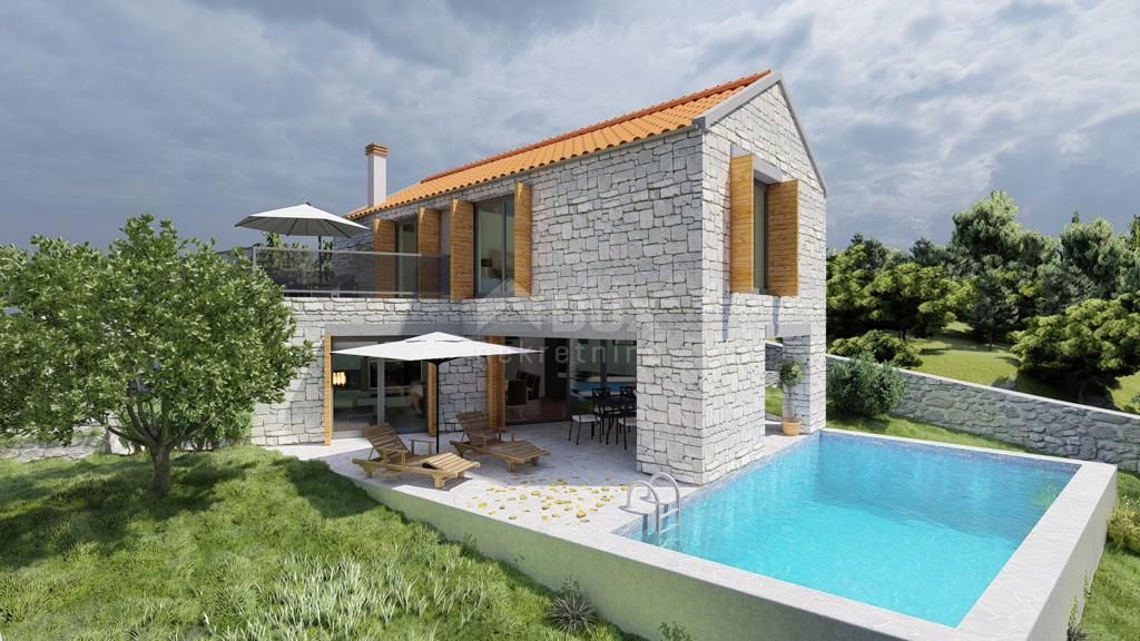 ZADAR, NOVIGRAD - Casa in pietra di alta qualità a 150 m dal mare