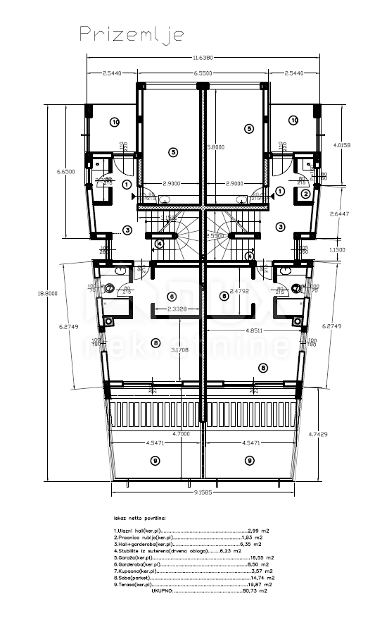 RIJEKA, KOSTRENA - esclusiva villa duplex con piscina e garage e vista panoramica sul mare