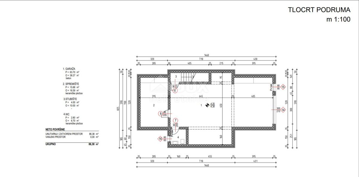 KRALJEVICA - Terreno edificabile con costruzione iniziata