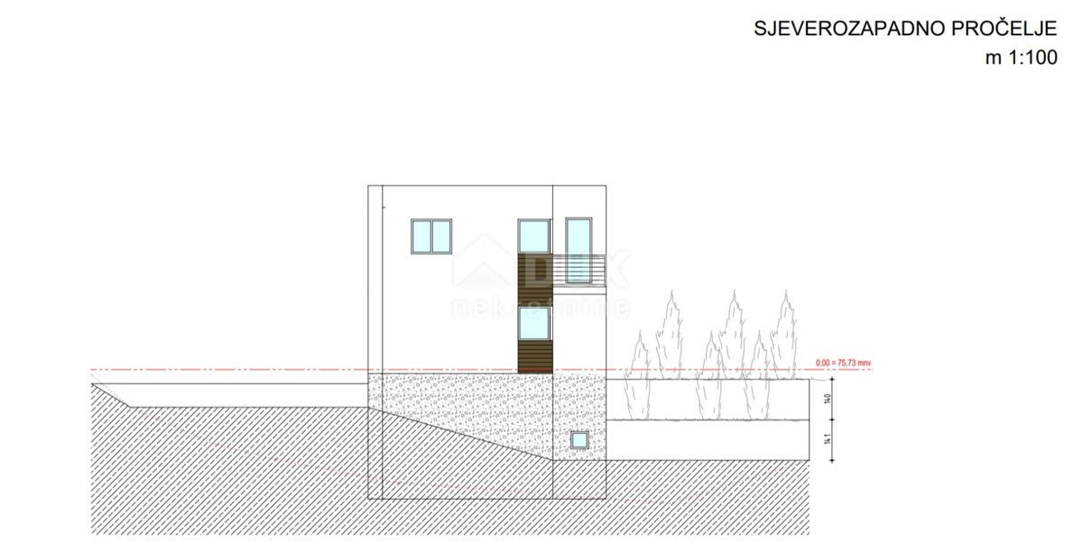 KRALJEVICA - Terreno edificabile con costruzione iniziata