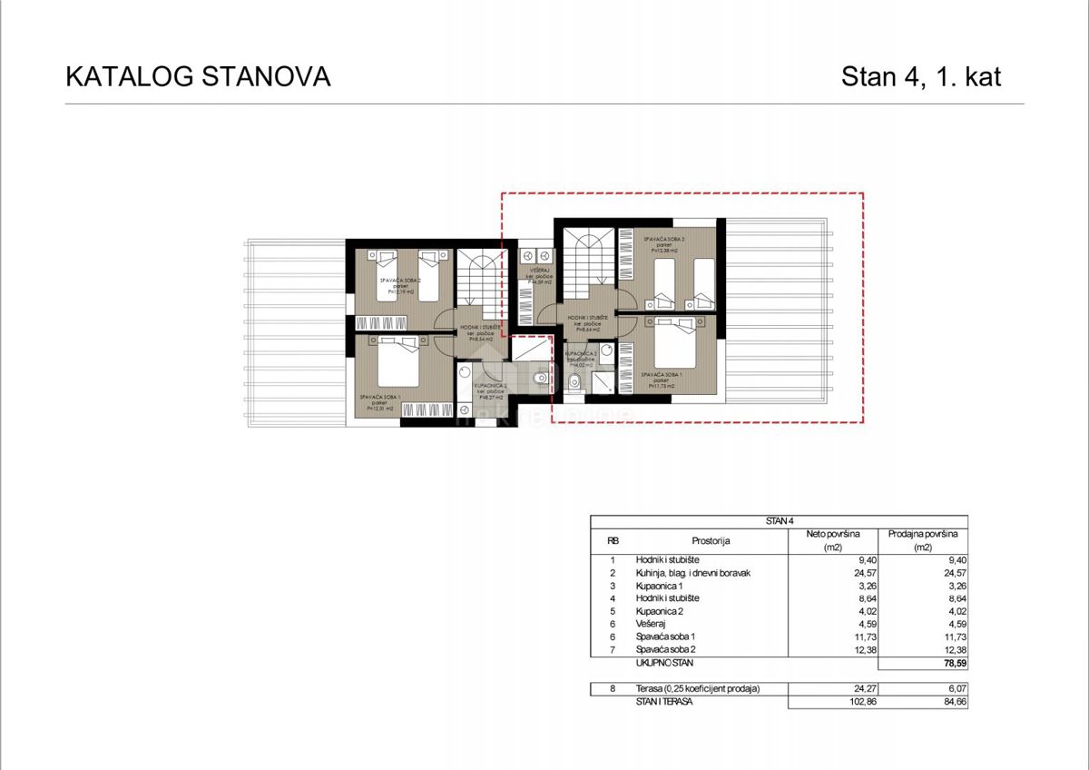 ZADAR, RTINA - Appartamento su due piani in costruzione vicino al mare S4