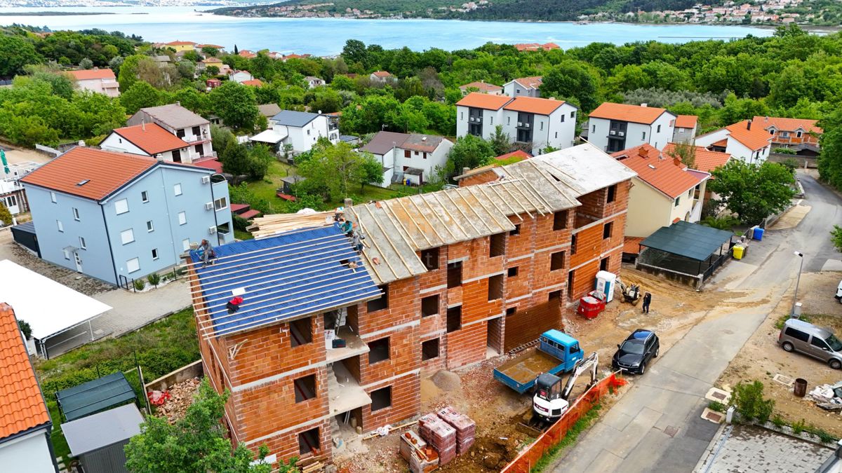 ISOLA DI KRK, ČIŽIĆI - Nuova costruzione II - Appartamento con 2 camere da letto al piano terra